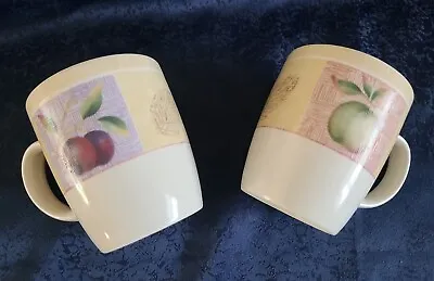  marks And Spencer Wild Fruits Pair Of Mugs  M & S  Excellent  Condition • £8