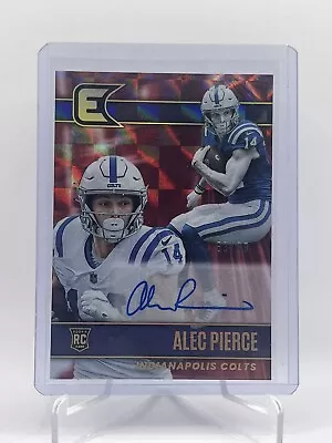 Alec Pierce 2022 Panini Chronicles Essentials Auto RED SSP #d /99 Colts #ESS-ALP • $8.99