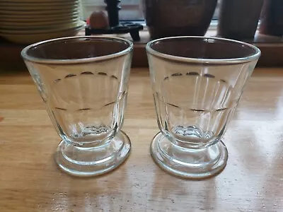 2 X La Rochere France Glasses Goblets Sundae Water Wine. Lovely Condition. • £15