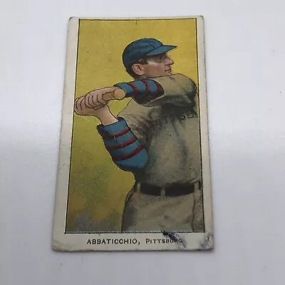 1909-11 T206 Sweet Caporal CIGARETTES  ED ABBATICCHIO BLUE SLEEVES PIRATES Nice! • $95