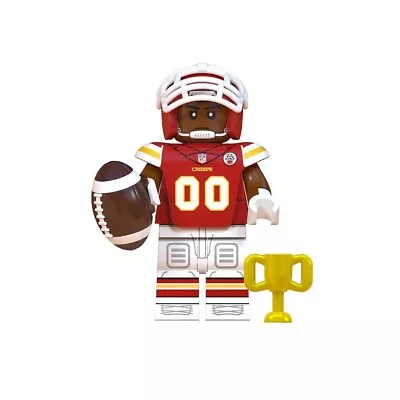 Kansas City Chiefs Mahomes Football Building Block Mini Figure • $4.50