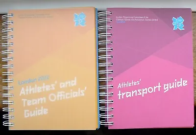 RARE London 2012 Olympics Athletes & Officials Guide + Transport Guide NEW • £35