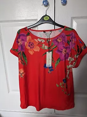 GORGEOUS NWT Love & Roses @ NEXT Red Top Size 12 ** GREAT** 99p Start! • £0.99