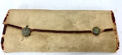 Antique Early 1900s Fishing Lure Canvas Wallet Owls Clip Provenance John Loring • $149