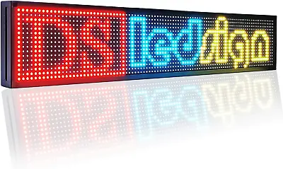 Scrolling LED Sign With Wifi P10 Outdoor 40  X 8  LED Display Programmable LED S • $217.56