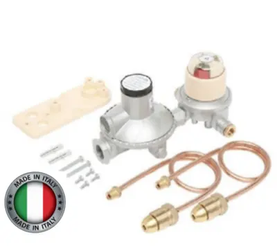 Bromic Auto Change Over LPG Gas Regulator Kit 400MJ Dual Bottle Caravan / Home • $129.90