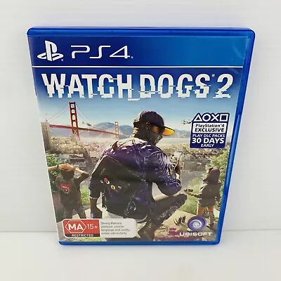 Watch Dogs 2 (PlayStation 4 2016) Game Tested & Working • $13.95