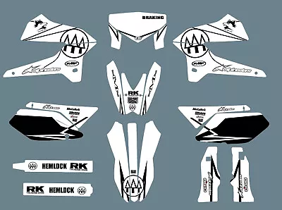 $76.12 • Buy For Kawasaki KLX250 2008-2020 Graphics Kit Backgrounds Decals Full Kit 