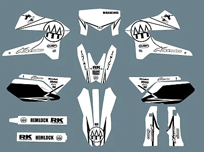 Graphics Kit Background Decal Sticker For Kawasaki KLX250 2008-2020 • £63.43