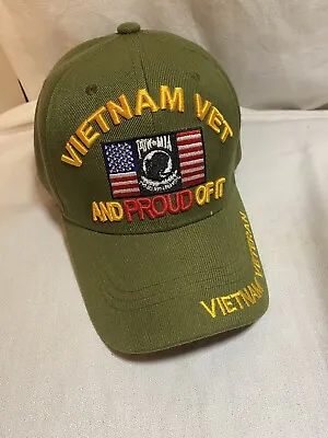 Vietnam Veteran And Proud Of It POW Flag Trucker Hat Cap Adjustable U.S. Warrior • $14