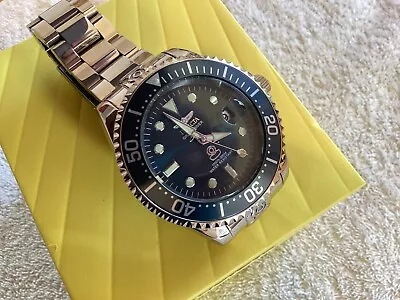 Genuine Invicta Grand Diver Automatic Watch 52mm In Silver & Blue 18160 • £100