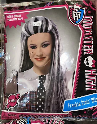 Monster High FRANKIE STEIN Child Halloween Wig Halloween Fun Party • $7