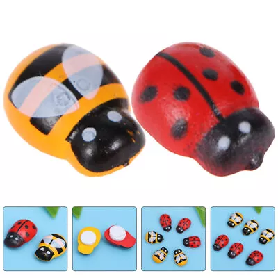  200 Pcs Artificial Ladybug Ornament Outdoor Statue Fancy Centerpieces Child • £9.79