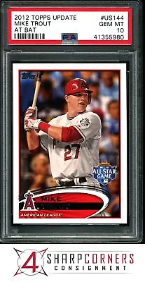 2012 Topps Update #us144 Mike Trout Angels At Bat Psa 10 • $11.50