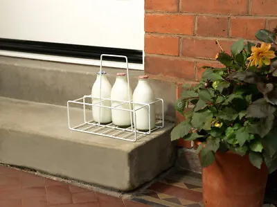 Supahome 6 Milk Bottle Holder Carrier Tidy Crate Rack Six Pint Bottles Carton • £13.99