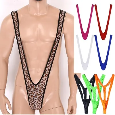 Men One-piece Mankini Backless Thong Bodysuit Underwear Fancy Swimwear  Lingerie • £5.46