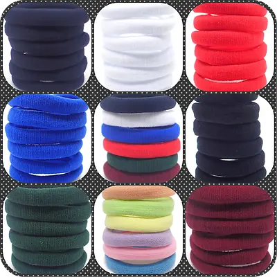 Hair Elastics Bobbles Ponios Band Endless Women Girl School Elastic Hairband Uk • £3.95