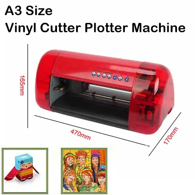 A3 Sign Vinyl Cutter Plotter Machine With Contour Cut Function Card Stickers Cut • $440.68