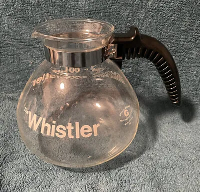 Vintage Whistlers Coffee Glass Carafe Decanter Commercial • $15