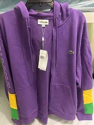 Lacoste Hoodie Sweatshirt Brand New Retail $250 Size XXL • $149.95