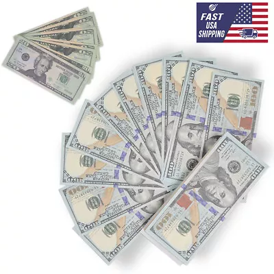 Prop $100 & $20 Dollar Bills Movie Prop Motion Picture 4K QTY100 Pack USA STOCK • $9.55