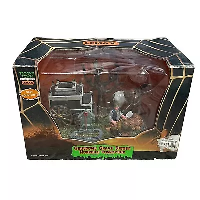 Lemax Spooky Town Gruesome Grave Digger Cemetery 53511 Horse Drawn Hearse • $18.88