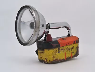 Vintage Flint (Mich) Fire Dept Fire Big Beam Battery Lantern Torch Flashlight • $32