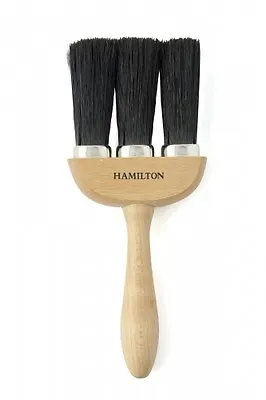 Hamilton 3 Ring Black Pure China Bristle Perfection Dusting Brush • £16.98