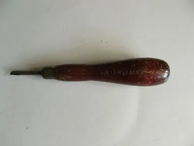 Millers Falls Wooden Carving Chisel Rosewood Screwdriver Tool Flat • $11