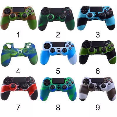 $12.53 • Buy For PS4 Controller-Camouflage-Silicone-Protective-Sleeve-Skin-Grip-Cover-Case