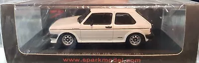 1:43 Volkswagen Golf GTI 16S Oettinger 1981 White S0838 Spark  • $199.95