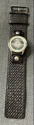 £55 • Buy Vintage Fossil Mens/Ladies Watch Black Woven Chunky Strap Excellent Condition