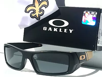 NFL Oakley Gascan NEW ORLEANS SAINTS Black POLARIZED Galaxy Black Sunglass 9014 • $128.87