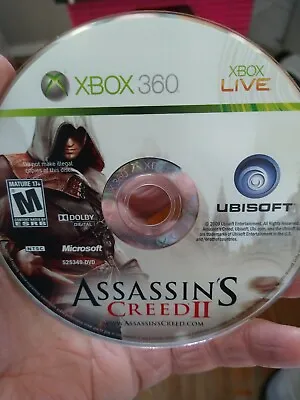 Assassin's Creed II 2 (Microsoft Xbox 360 2009) Disc Only NOT WORKING REPAIRS • £2.11