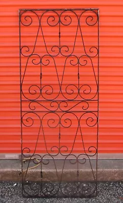 Vintage Wrought/Cast Iron Fence/Gate/Screen/Wall Art/Room Divider 61  X 25  • $250