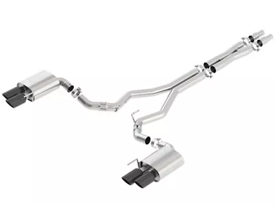 Borla ATAK 3  Catback Exhaust Black Chrome Tips W/oValves 18-23 Ford Mustang GT • $1823.99