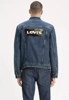 Levi's Men's Trucker Jacket Forest Mason Blue XL • $50