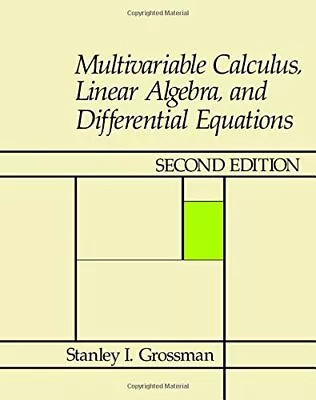 Multivariable Calculus Linear Algebra And Differential Equations • $43.33