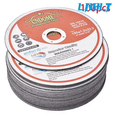LABLT 100 Pcs 6 ×.045 ×7/8  Cut-off Wheel - Metal & Stainless Steel Cutting Disc • $57.25