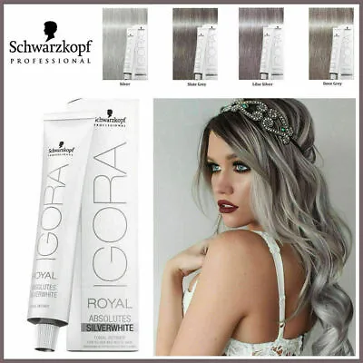 Schwarzkopf Professional Igora Royal Absolutes 60ml Slate  Dove  Lilac Silver • £7.94