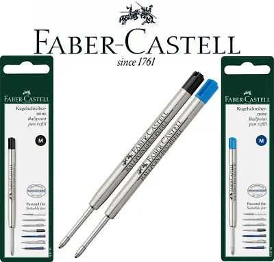 Faber-Castell Ballpoint Pen Refill Black Or Blue Broad XB Fine Medium • £5.95