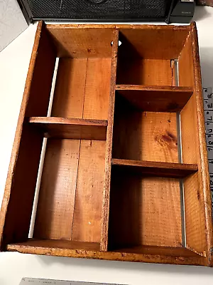 2 Vintage Wooden Shelf Shadow Boxes About 14 X12  & 12 X10  Hanging Wall Display • $29.99