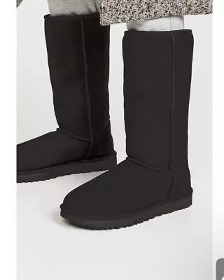 UGG Women's  Classic Tall Boots Ll Black Size 9 NEW IN BOX • $145