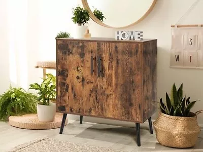 Storage Cabinet W/2 Doors Mid Century Sideboard Buffet Cabinet For Living Room^ • $99.90