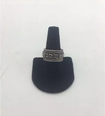 925 Silver Ring Size 10 Tibetan Buddhist Mantra Om Mani Padme Hum - 8.93g • $9.99