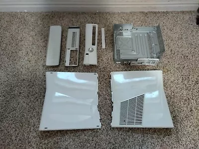 Microsoft Xbox 360 Slim White Shell Parts No HDD Cover Fan Grill Cracks • $9.99