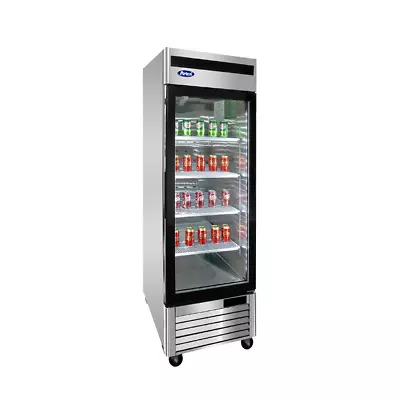 Atosa MCF8701GR  27  Single Glass Door Merchandiser Upright Freezer 19.1 Cu. Ft. • $3042