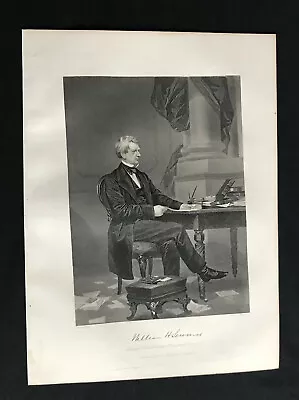 Steel Engraving Seward William H Sec Of State Alaska A Lincoln Am Civil War #4 • $23.99