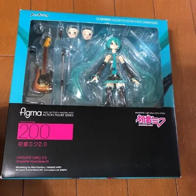 Character Vocal Series 01 Hatsune Miku 2.0 Figma 200 Figure Max Factory Used • $84.24