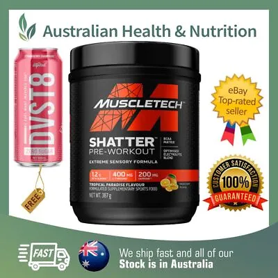 $54.90 • Buy Muscletech Shatter Pre-workout + Free Fast Shipping & Dvst8 Can